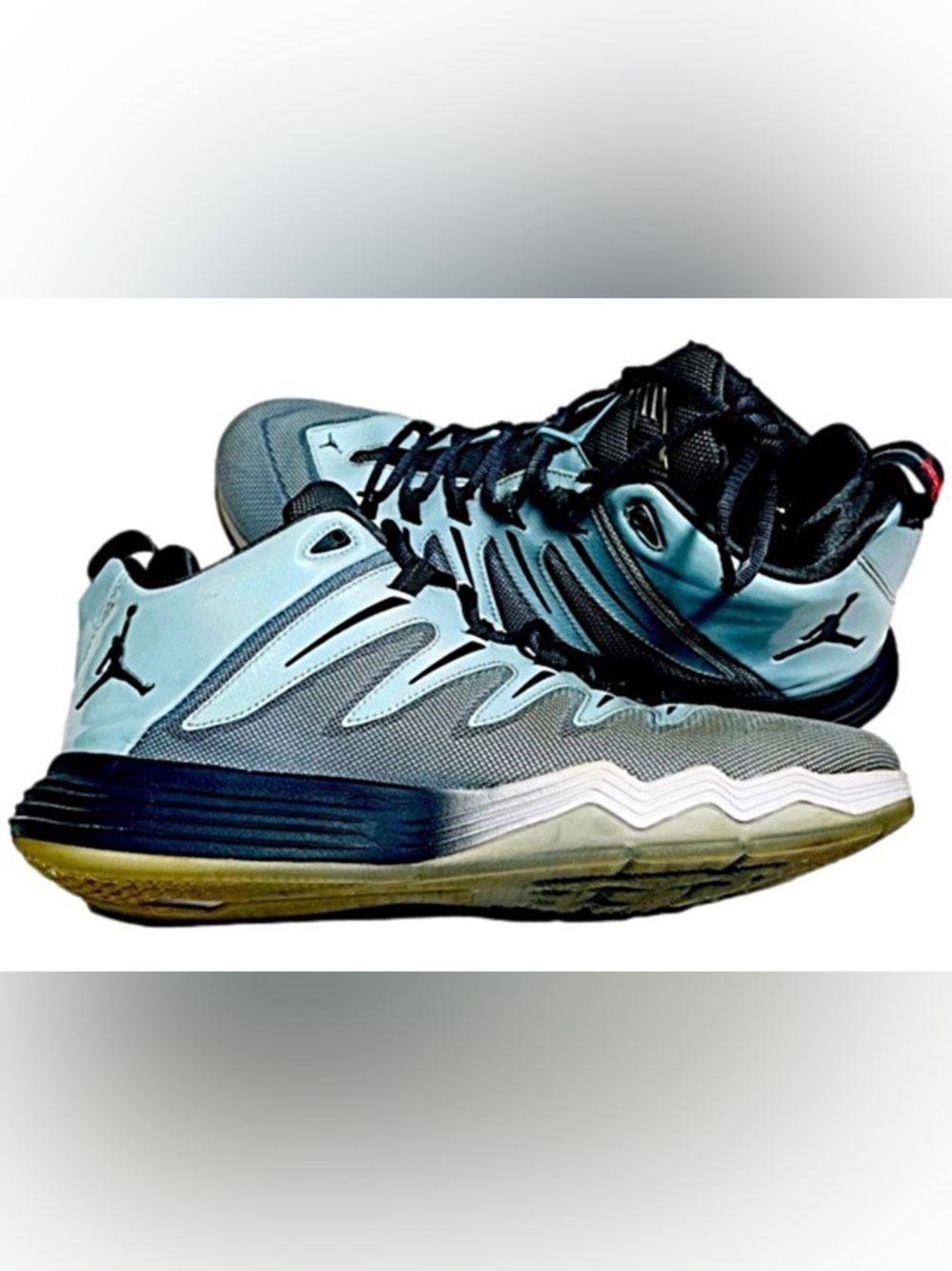 AIR JORDAN CP3. 1X Men's Light Blue and Black High-Top Basketball Shoes